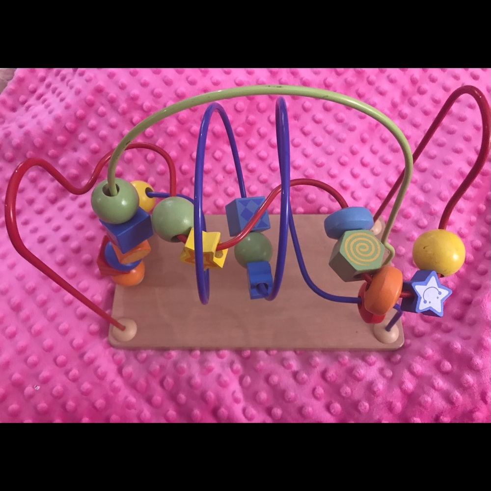 Montessori Wooden Bead Maze Educational Toy